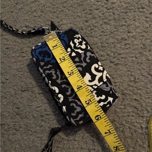 Vera Bradley Black and Blue Clutch with Chain Strap